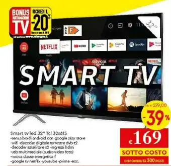 Galassia TCL Tv led 32 offerta