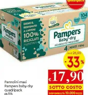 Galassia Pampers Baby Dry offerta