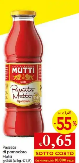 Galassia Mutti Passata di pomodoro offerta