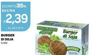 Ekom Amica chips Amica Natura - 4 Burger Di Soia 320 G(ml) offerta