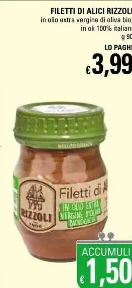 Basko Rizzoli Filetti Di Alici In Olio Di Oliva offerta