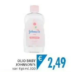 Mercatò Johnson's Baby 3574669909136 Olio Per Bambino 300 Ml offerta