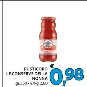 Le Conserve della Nonna Rusticoro Passata Di Pomodoro 350 G(ml)