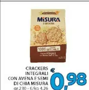 Misura Crackers Integrali Con Avena