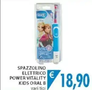 Mercatò Oral-B Vitality Kids Frozen Bambino Spazzolino Rotante-oscillante Blu, Rosa offerta