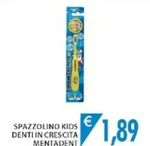 Mercatò Mentadent Spazzolino Kids Denti In Crescita offerta