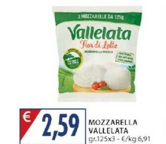 Mercatò Vallelata Mozzarella offerta