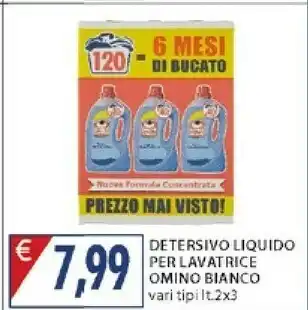 Omino Bianco Detersivo Liquido Per Lavatrice 2000 Ml