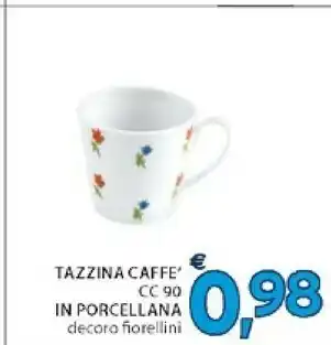 Mercatò Tazzina Caffe In Porcellana offerta