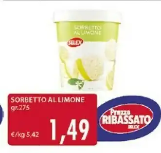 Selex Sorbetto Al Limone