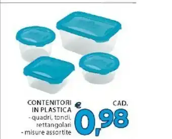 Mercatò Contenitori In Plastica offerta