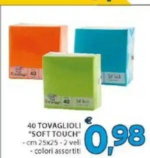 Mercatò 40 Tovaglioli Soft Touch offerta