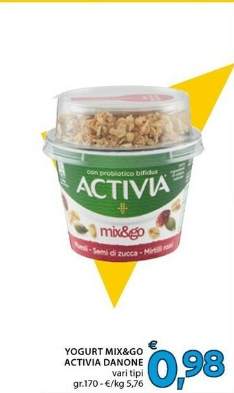 Danone Yogurt Mix & Go Activia