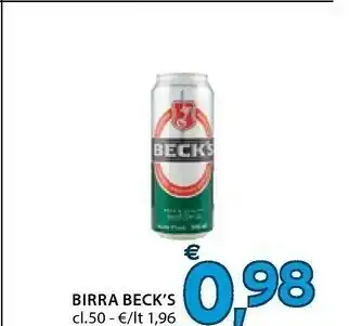 Mercatò Becks Beck's - Birra 500 G(ml) offerta