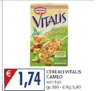 Mercatò Cameo Cereali Vitalis Vari Tipi offerta