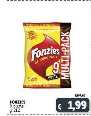 Deco Supermercati Mondelez - Fonzies Gli Originali offerta