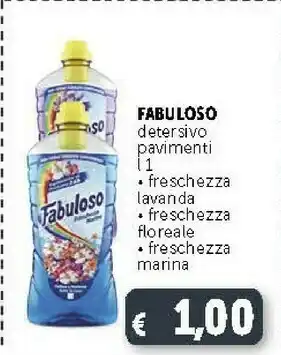 Deco Supermercati Fabuloso Detersivo Pavimenti 1 Freschezza Lavanda offerta