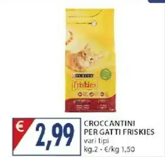 Mercatò Purina Croccantini Per Gatti Friskies Con Manzo offerta