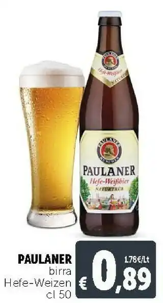 Deco Supermercati Paulaner Birra offerta