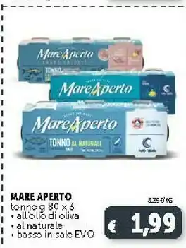 Deco Supermercati Mare aperto Tonno All'Olio Di Oliva 80 G(ml) offerta