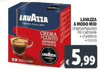 Deco Supermercati Lavazza A Modo Mio Crema & Gusto offerta