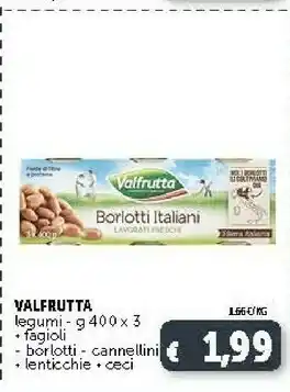 Deco Supermercati Valfrutta Fagioli Borlotti Biologici 400 G(ml) offerta