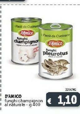 Deco Supermercati D'Amico Funghi Champignon Al Nturale offerta