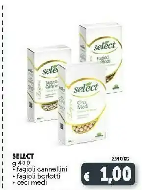 Deco Supermercati Select Fagioli Cannellini Secchi 400 G(ml) offerta