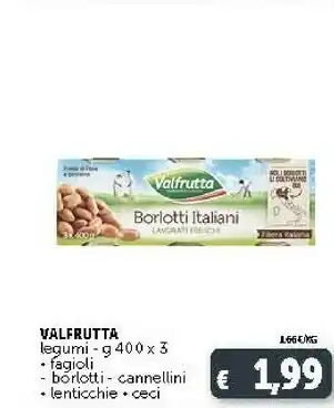 Deco Supermercati Valfrutta Legumi Fagioli offerta