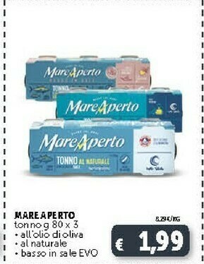 Deco Supermercati Mare Aperto Tonno All Olio Di Oliva offerta
