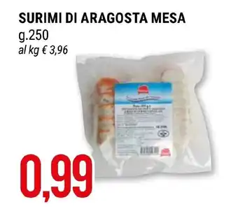 SURIMI DI ARAGOSTA MESA g.250