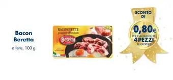 Bacon Beretta a fette, 100 g