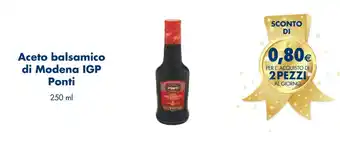 Esselunga Aceto balsamico di Modena IGP Ponti 250 ml offerta
