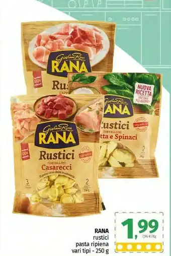 Pam Rana Tortellini Rustici Casarecci 250 G(ml) offerta