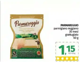 Pam Parmareggio Parmigiano Reggiano 30 Mesi Grattugiato 60 G(ml) offerta