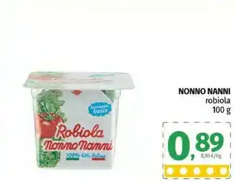 Nonno Nanni Robiola Formaggio Fresco 100 G(ml)