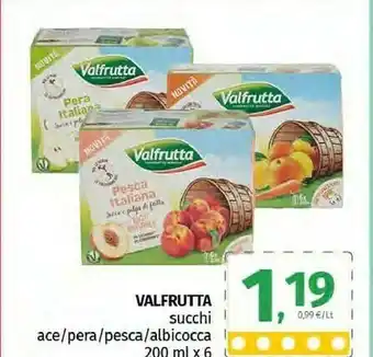 Valfrutta Pesca Italiana Succo E Polpa 200 G(ml)