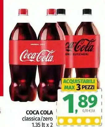 Pam Coca Cola Original Taste/ Zero Zuccheri offerta
