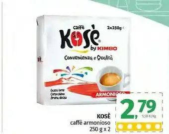 Pam Kosè Caffè Armonioso 250 G(ml) offerta
