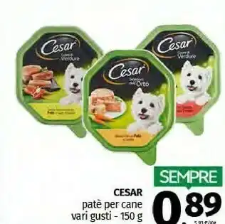 Pam Cesar Pate Per Cane offerta
