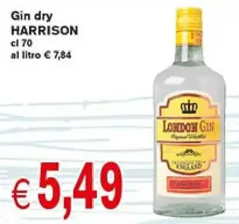 èccoMI Gin dry HARRISON cl 70 offerta