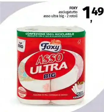 Pam Foxy Asciugatutto Asso Ultra Big -2 Rotoli offerta