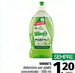 Pam Winni's Detersivo Per Piatti Concentrato offerta