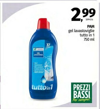Pam Pam Gel Lavastoviglie Tutto In 1 offerta