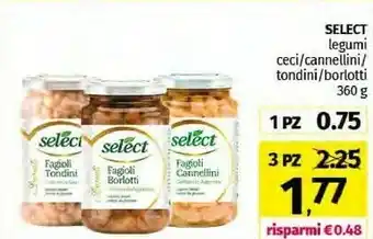 Pam Select Fagioli Borlotti offerta