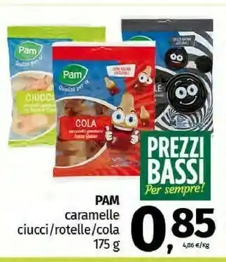 Pam Pam Caramelle Ciucci offerta