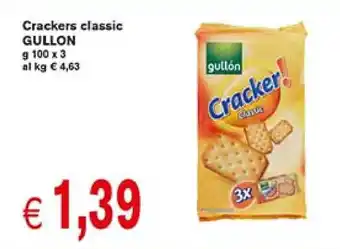 èccoMI Crackers classic GULLON g 100 x 3 offerta