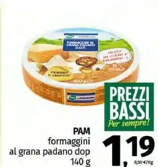 Pam Pam Formaggini Al Grana Padano Dop offerta