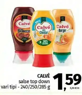 Calvè Salse Top Down Burger