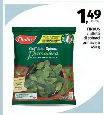 Pam Findus Spinaci offerta